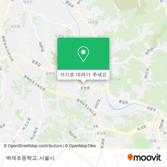 벽제초등학교 지도