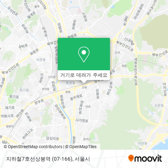 지하철7호선상봉역 (07-166) 지도