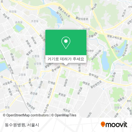 동수원병원 지도