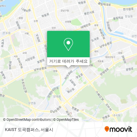 KAIST 도곡캠퍼스 지도