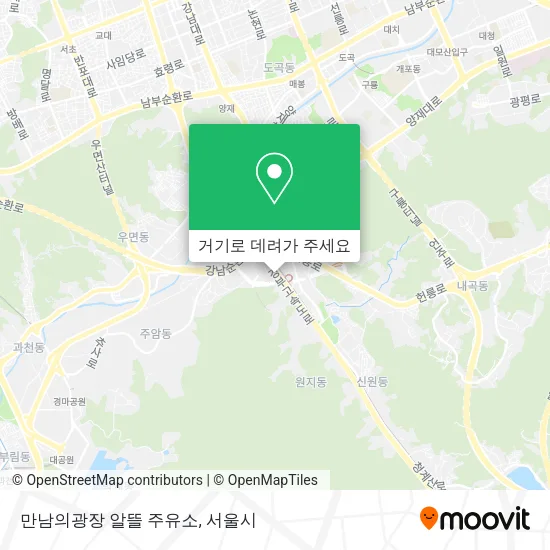 만남의광장 알뜰 주유소 지도