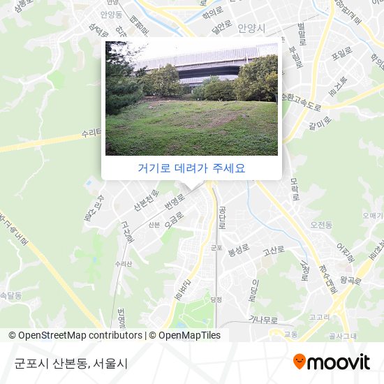 군포시 산본동 지도