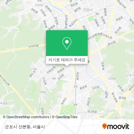 군포시 산본동 지도