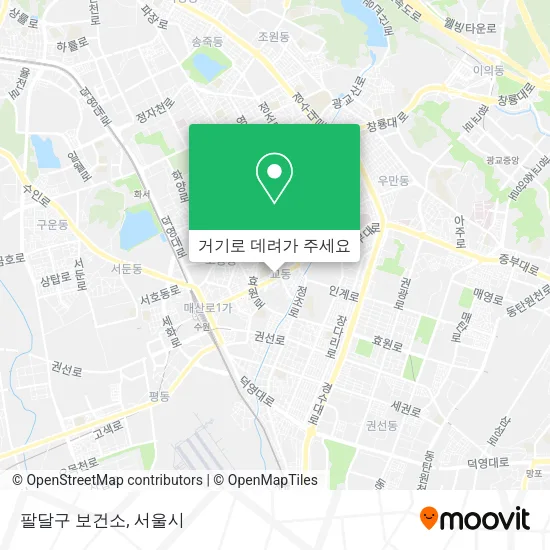 팔달구 보건소 지도
