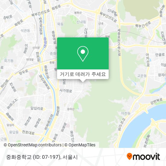 중화중학교 (ID: 07-197) 지도