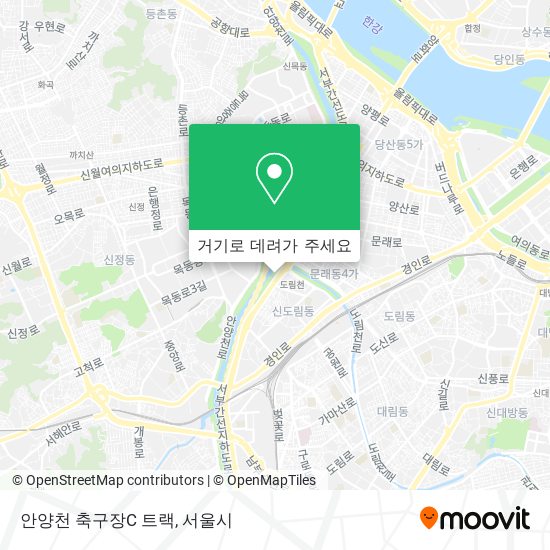 안양천 축구장C 트랙 지도
