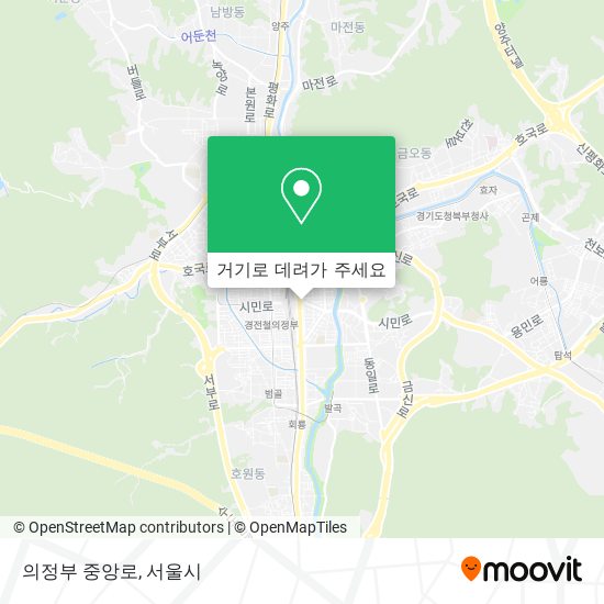의정부 중앙로 지도