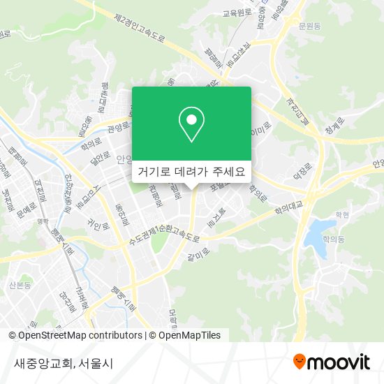 새중앙교회 지도