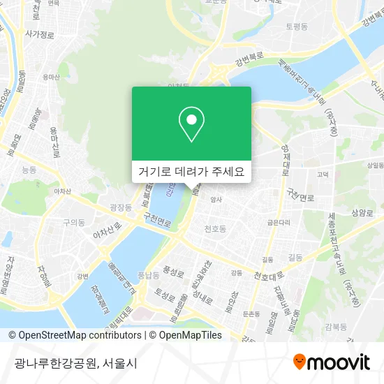 광나루한강공원 지도