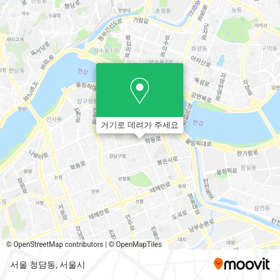 서울 청담동 지도