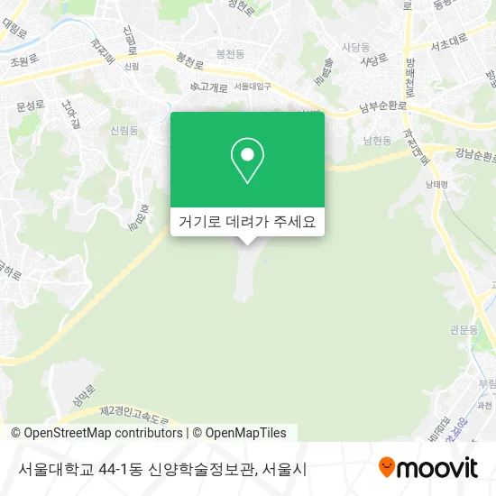 서울대학교 44-1동 신양학술정보관 지도