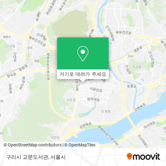 구리시 교문도서관 지도