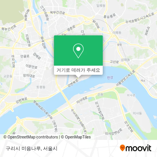 구리시 미음나루 지도
