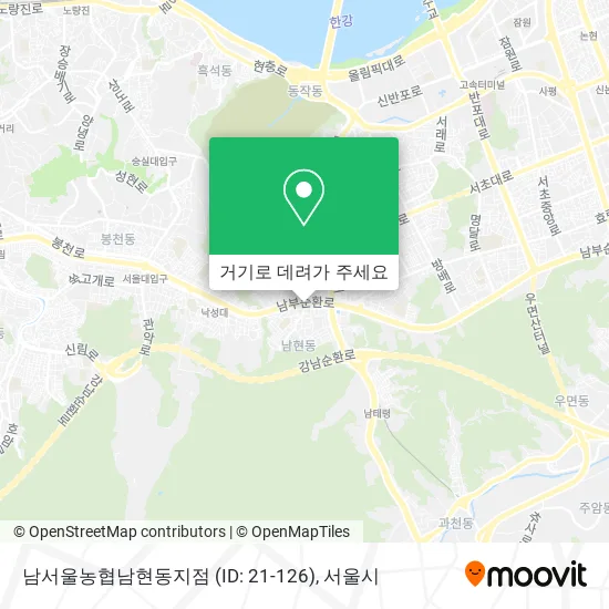 남서울농협남현동지점 (ID: 21-126) 지도