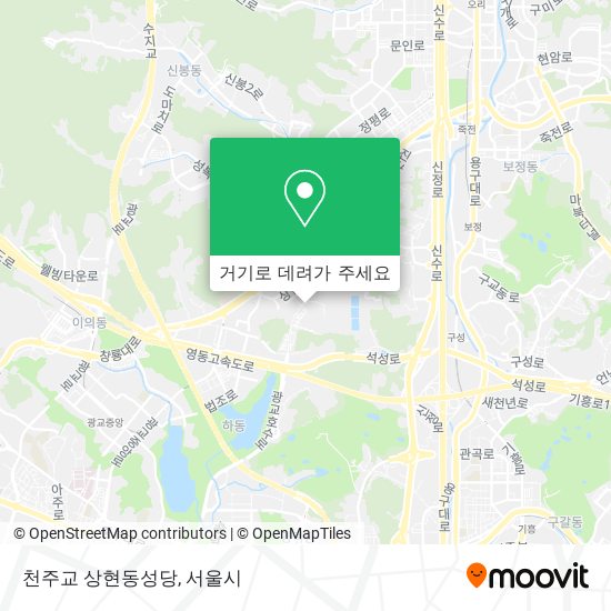 천주교 상현동성당 지도