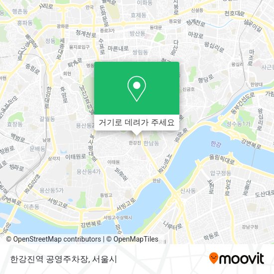 한강진역 공영주차장 지도