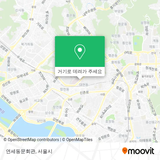 연세동문회관 지도