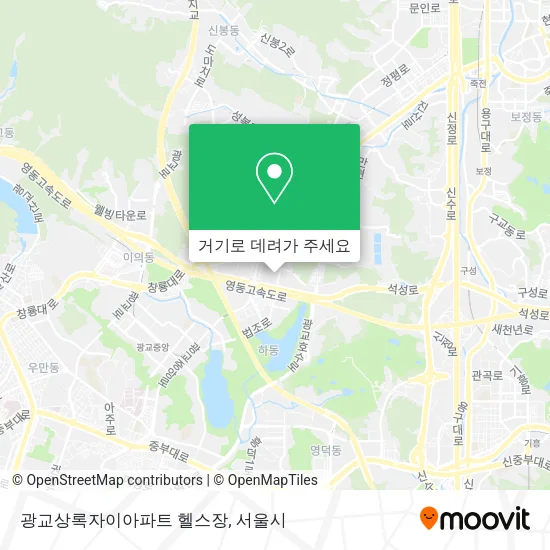 광교상록자이아파트 헬스장 지도