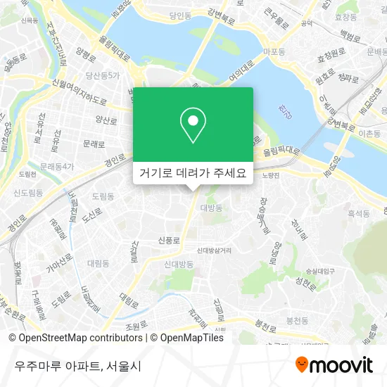 우주마루 아파트 지도