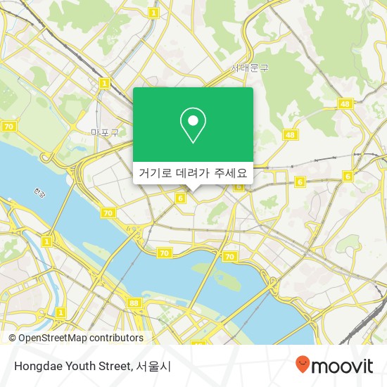 Hongdae Youth Street 지도