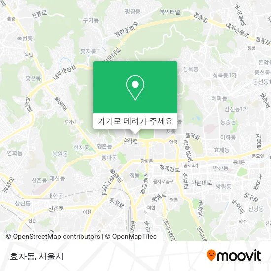 효자동 지도