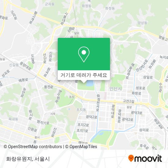 화랑유원지 지도