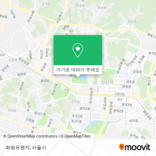 화랑유원지 지도