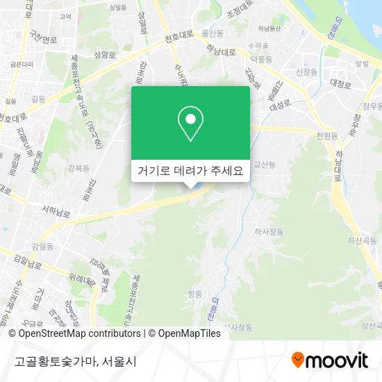 고골황토숯가마 지도