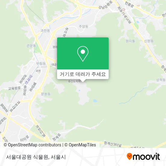 서울대공원 식물원 지도