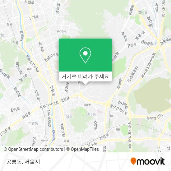 공릉동 지도