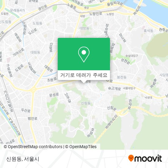 신원동 지도