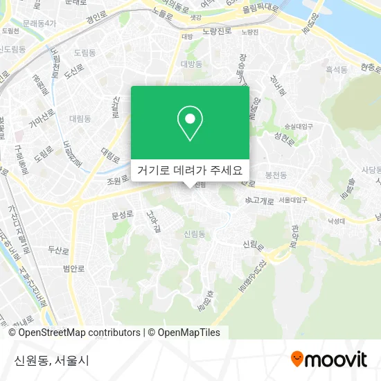 신원동 지도