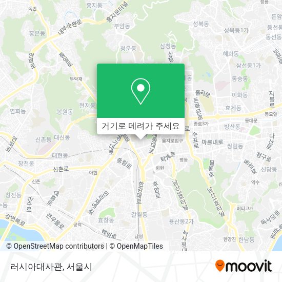 러시아대사관 지도