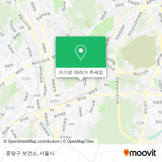 중랑구 보건소 지도