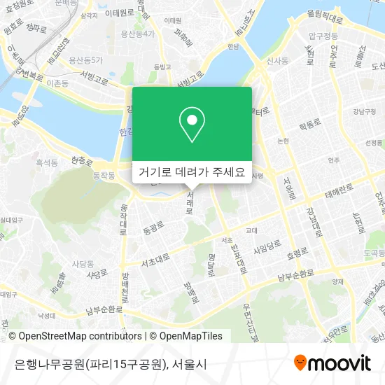 은행나무공원(파리15구공원) 지도