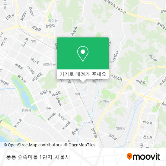 풍동 숲속마을 1단지 지도
