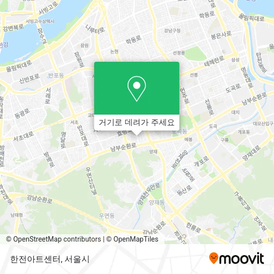 한전아트센터 지도