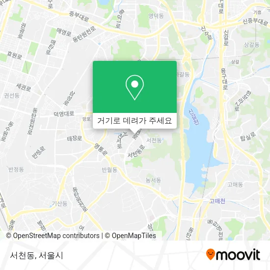 서천동 지도