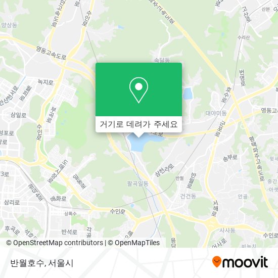반월호수 지도