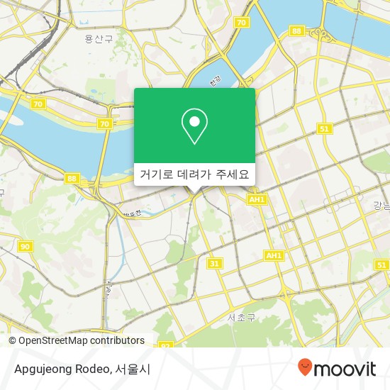 Apgujeong Rodeo 지도