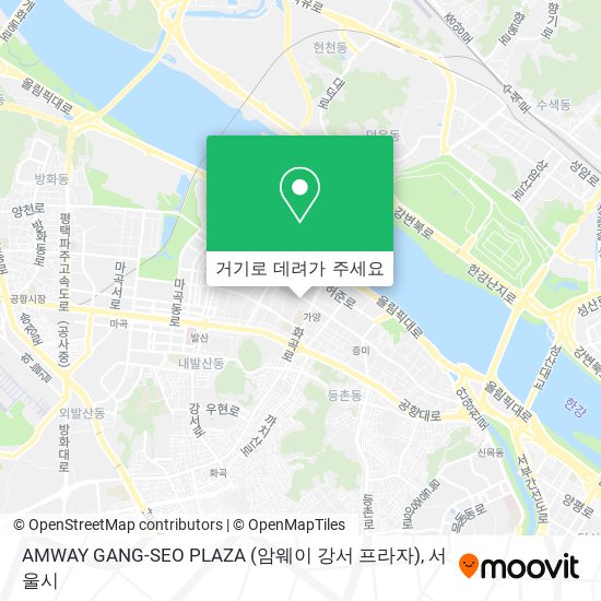 AMWAY GANG-SEO PLAZA (암웨이 강서 프라자) 지도
