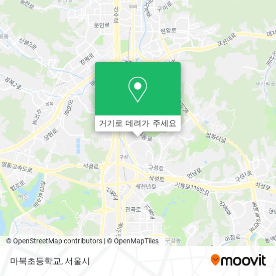 마북초등학교 지도