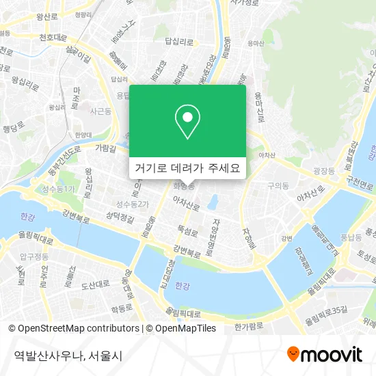 역발산사우나 지도