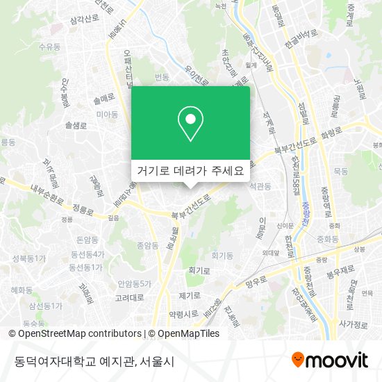 동덕여자대학교 예지관 지도