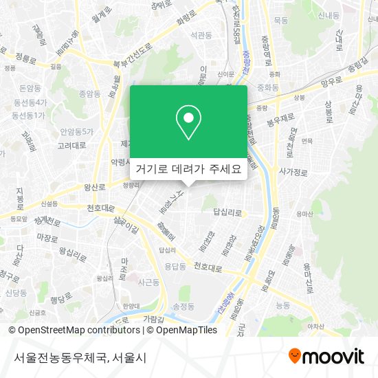 서울전농동우체국 지도