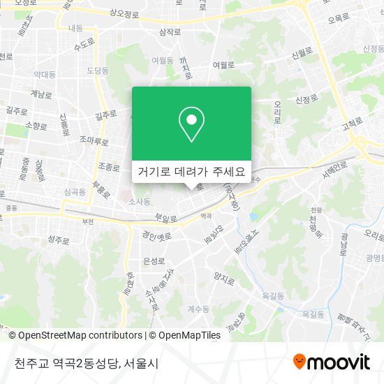 천주교 역곡2동성당 지도