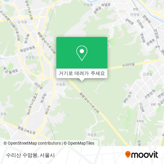 수리산 수암봉 지도
