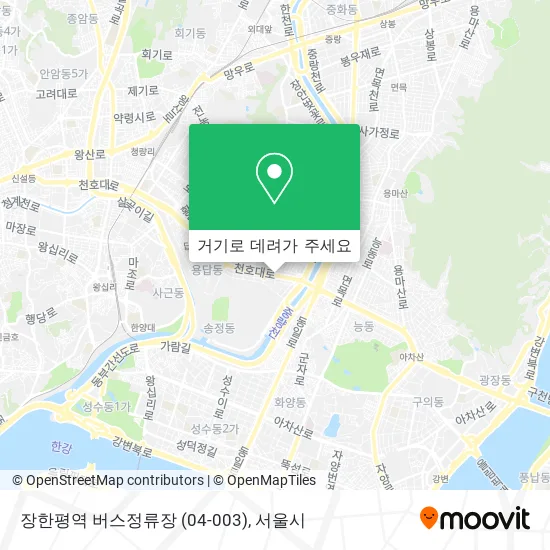 장한평역 버스정류장 (04-003) 지도