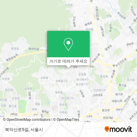 북악산로5길 지도