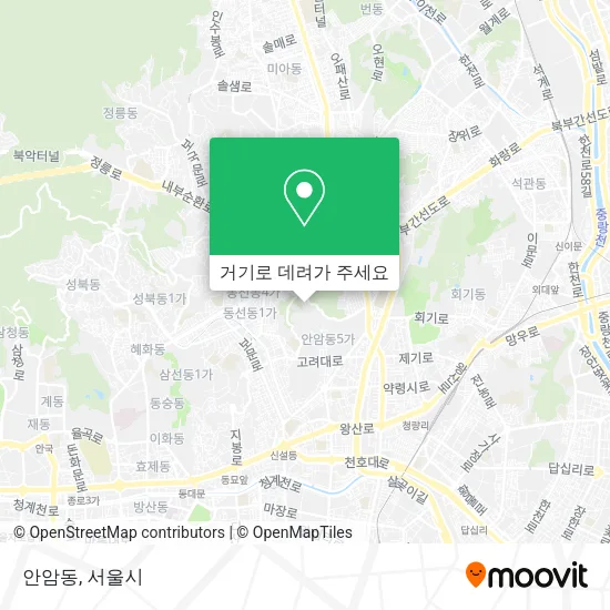 안암동 지도